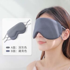 Double-Sided Sleeping Eye Mask – Warm & Cool Side, Soft Silk and Cotton Fabric, Comfortable & Light Blocking 1Piece
