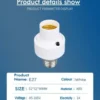 Smart Remote Controlled E27 Lamp Socket – Timing Enabled Base for Various Lighting