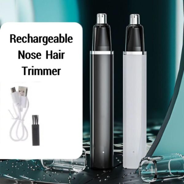 Rechargeable Electric Nose & Ear Hair Trimmer – Waterproof & USB Fast Charging