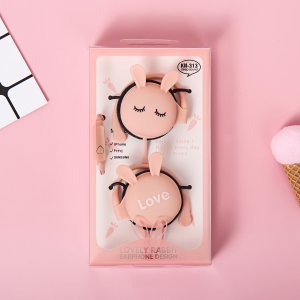 Cute Cartoon Rabbit Wired Earphone with Microphone – 3.5mm Jack