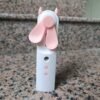 Portable 2-in-1 Mini Handheld Fan & Humidifier – USB Rechargeable Water Spray Mist Fan