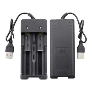 Universal Charger for 3.7V Li-ion Batteries – Compatible with 18650, 16340, 14500