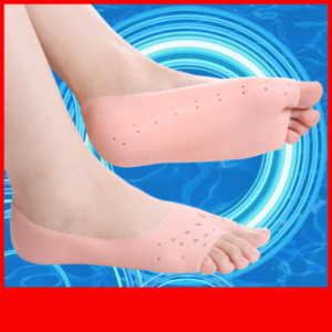 Moisturizing Gel Heel Socks – Soft Silicone Foot Care Sleeves for Cracked Heels, Dry Skin & Heel Protection (1 Pair)