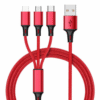 3-in-1 Fast Charging USB Cable – Compatible with Apple, Android & Type-C Devices