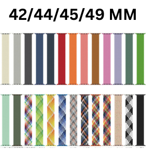 Apple Watch New Color Braid Solo Loop Nylon Elastic Strap for 42/44/45/49mm
