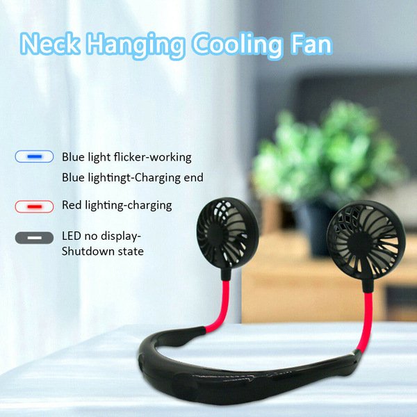 Neck Fan Portable  Rechargeable With USB (Neck Fan / Kitchen Fan / Sports Fan)