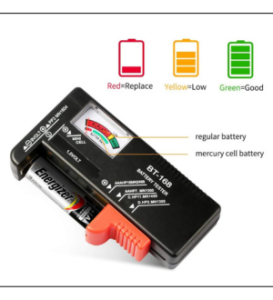 BT-168 Universal Battery Tester – Portable Voltage Checker for AAA, AA, C, D, 9V & Button Cell Batteries