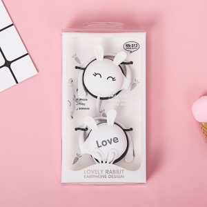 Cute Cartoon Rabbit Wired Earphone with Microphone – 3.5mm Jack
