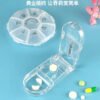 Medicine Cutter Splitter Divide Transparent Storage Case and Storage Box Pill Cutter