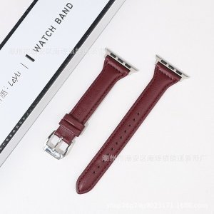 Leather Apple Watch Band for 42mm, 44mm, 45mm, 49mm – Stylish & Comfortable Strap