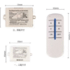 Wireless 4-Channel Remote Control Switch for Lamps – ON/OFF Receiver & Transmitter