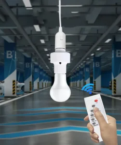 Smart Remote Controlled E27 Lamp Socket – Timing Enabled Base for Various Lighting