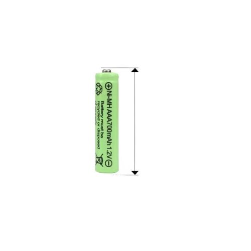 1.2V Ni-MH Rechargeable AAA Battery – 700mAh Long-Lasting Power (1 Piece)