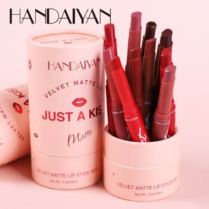 O1CN01lIgVlZ1TAE24PJgcp_4139512341-0-cib.600x600-1.jpg Handiyan Just a Kiss Velvet Lipstick Set – 8 Shades in One Box