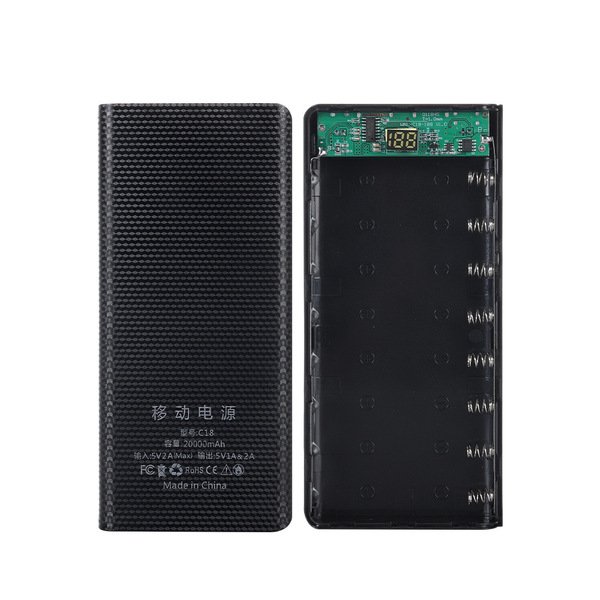 bf37ecf03506c32a829be74922b45843.jpg 18650 Power Bank Case – 8 Slot, Welding-Free, Digital Display