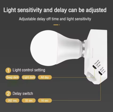 cf131bc9335136f70c911aee8d7aead8 Infrared Motion Sensor E27 LED Bulb Socket Adapter with Light Control Switch