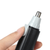 Electric Nose Hair Trimmer for Men & Women – Waterproof Rotary Shaver with Safety Blade