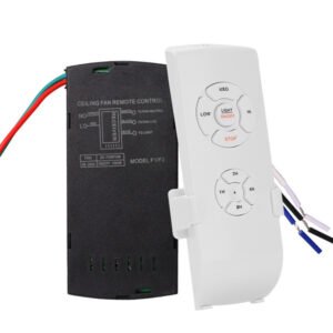 e30487f3da59a8ef22361ed89ac04381.jpg Universal Ceiling Fan Lamp Remote Control Kit | Adjustable Wind Speed Transmitter & Receiver – 1 Set