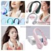 Hanging Neck Cooler Fan – Portable Rechargeable Neck Fan, 3 Wind Speeds, 360° Airflow