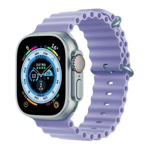 Ocean Silicone Strap for Apple Watch Ultra & Series – Fits 42mm, 44mm, 45mm, 49mm