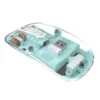 Transparent Magnetic Wireless Mouse M-233 – Dual Bluetooth + 2.4G | Triple Mode | Rechargeable | 1600DPI