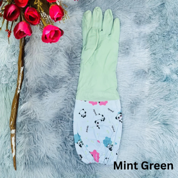 2 ২ জোড়া গ্লাভস কম্বো – লম্বা ওয়াটারপ্রুফ গ্লাভস + ম্যাজিক ডিশওয়াশিং গ্লাভস